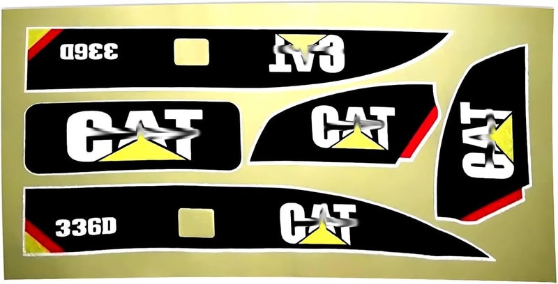 Linzhen Sticker Set Channel RC Excavator Amewi 1:14 Decals for Huina 580 1580 TR-211m 23 - Image 1